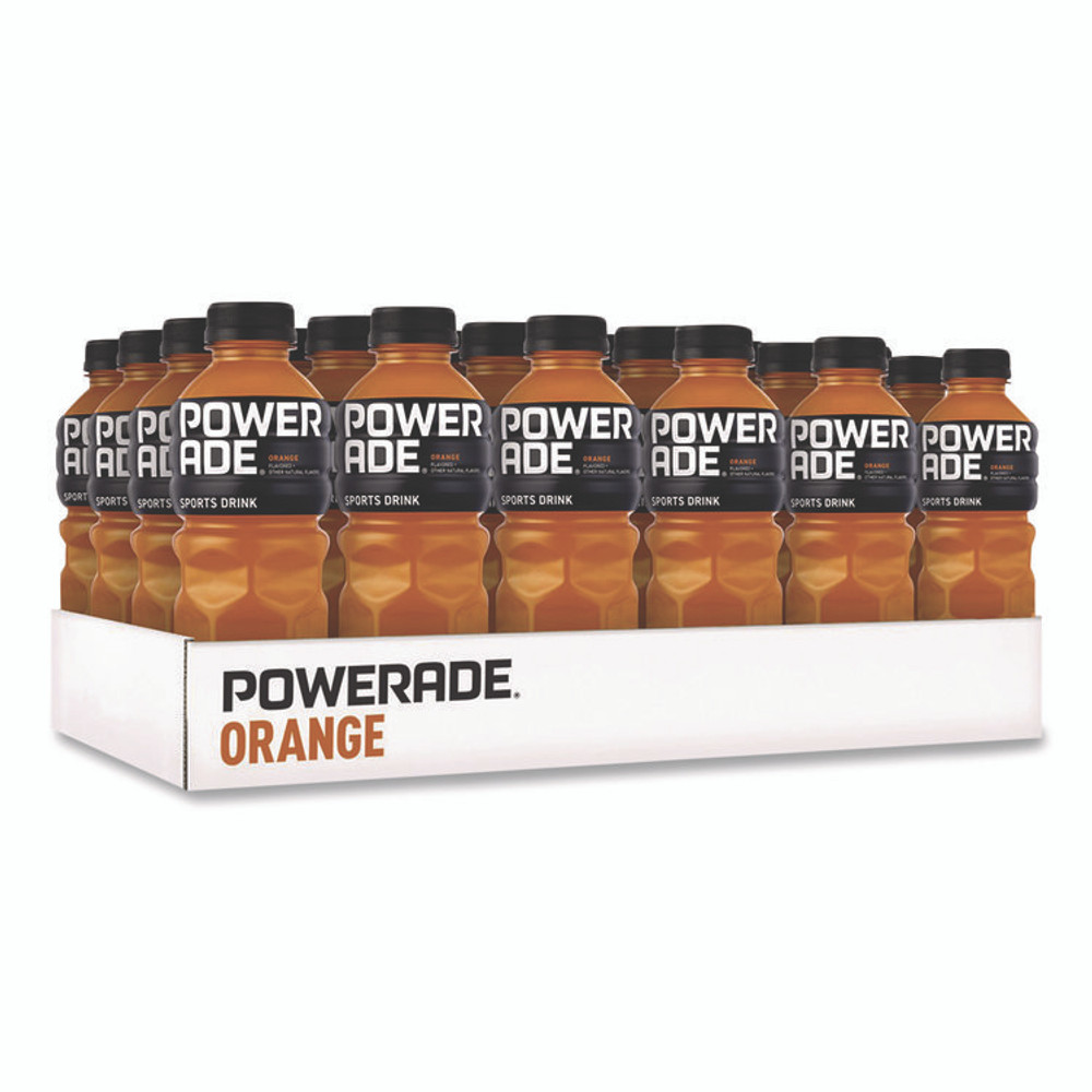 COCA-COLA POWERADE® 049000032789 Sports Drink, Orange, 20 oz Bottle, 24/Pack