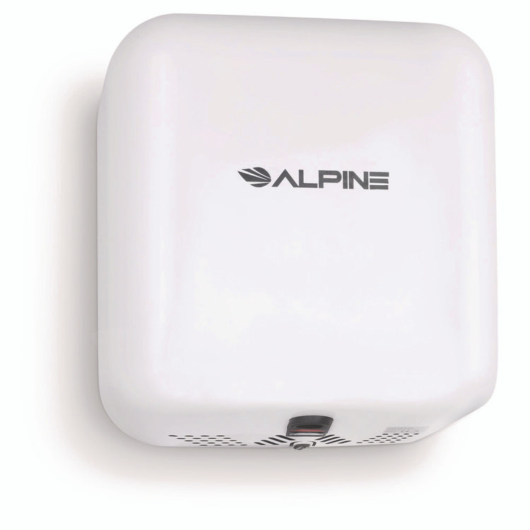 ALPINE INDUSTRIES ALP40010WHI Hemlock Commercial Automatic 120V Hand Dryer, 6.68 x 11.41 x 12.31, White
