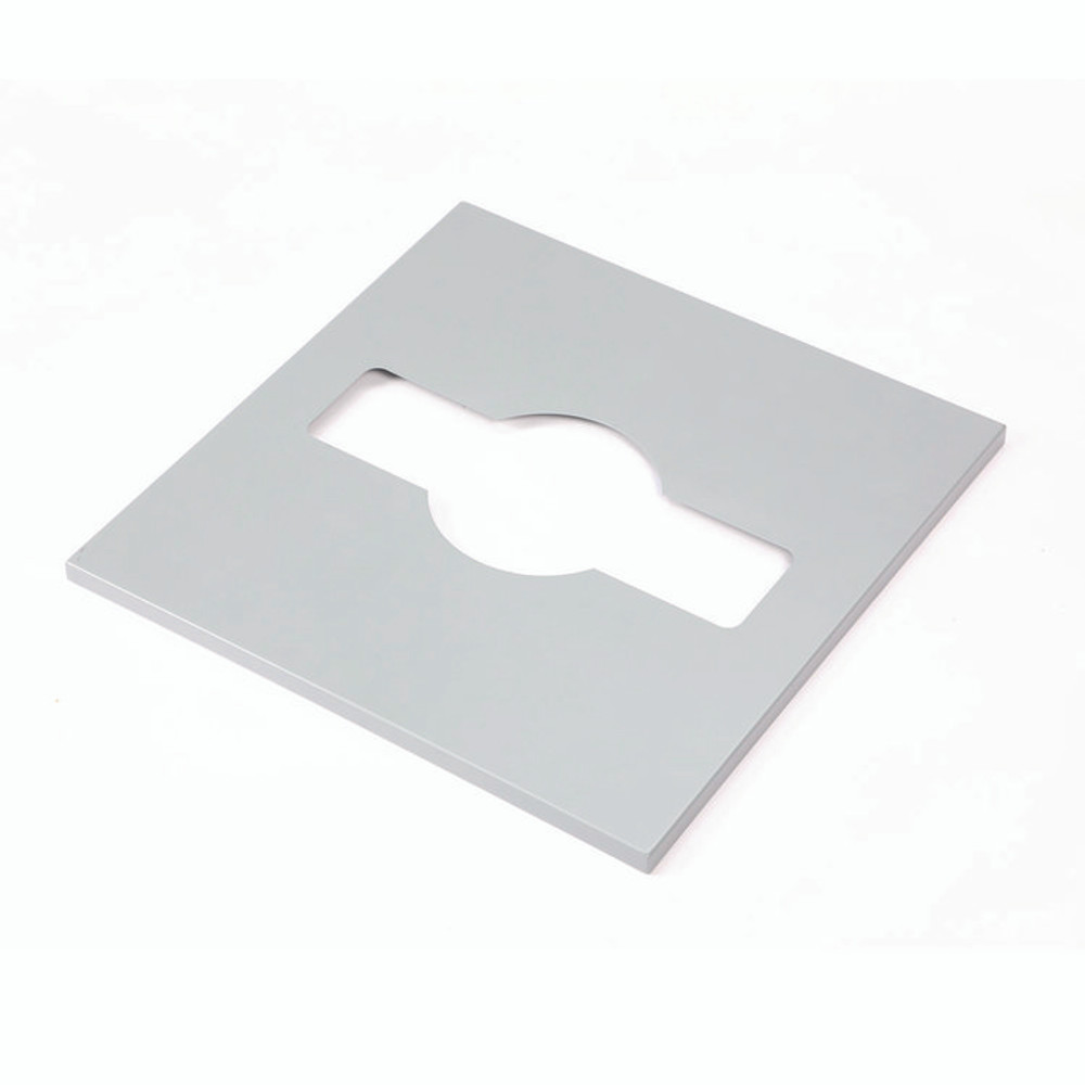 ALPINE INDUSTRIES 4450BLKKIT30 29 Gallon Trash/Recycling Cans, Steel, Blue Recycling Can and Green Recycling Can w/Mixed Lids, Black Trash Can w/Square Lid