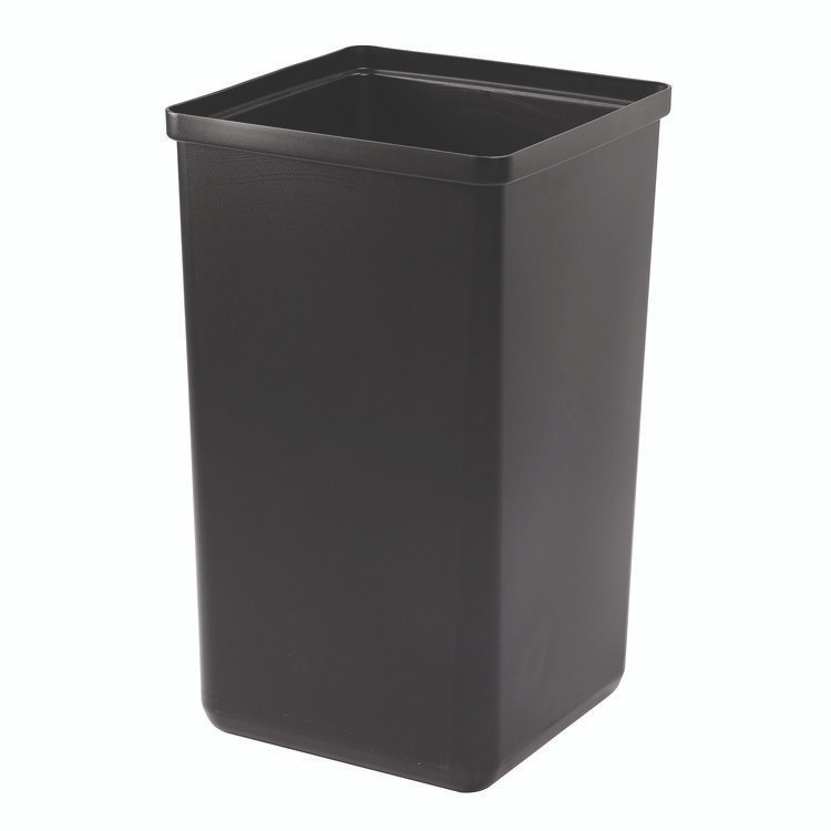 ALPINE INDUSTRIES 4450BLKKIT35 29 Gallon Trash/Recycling Cans, Steel, Blue Recycling Can w/Circle Lid, Green Recycling Can and Black Trash Can w/Square Lids