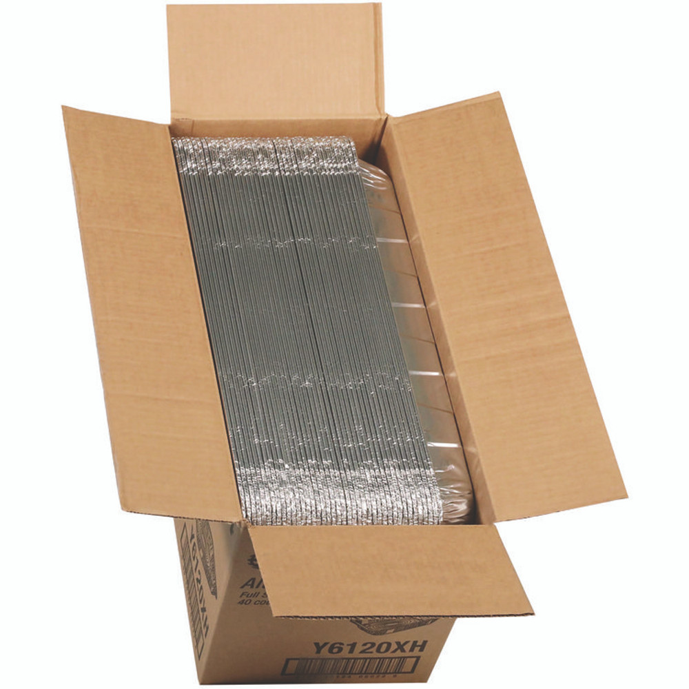PACTIV EVERGREEN CORPORATION Y6120XH Aluminum Steam Table Pan, Full-Size Medium, 2.2" Deep, 19.6 x 11.6, 40/Carton
