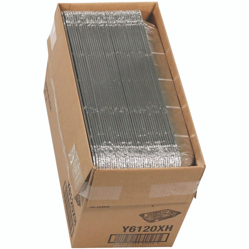 PACTIV EVERGREEN CORPORATION Y6120XH Aluminum Steam Table Pan, Full-Size Medium, 2.2" Deep, 19.6 x 11.6, 40/Carton