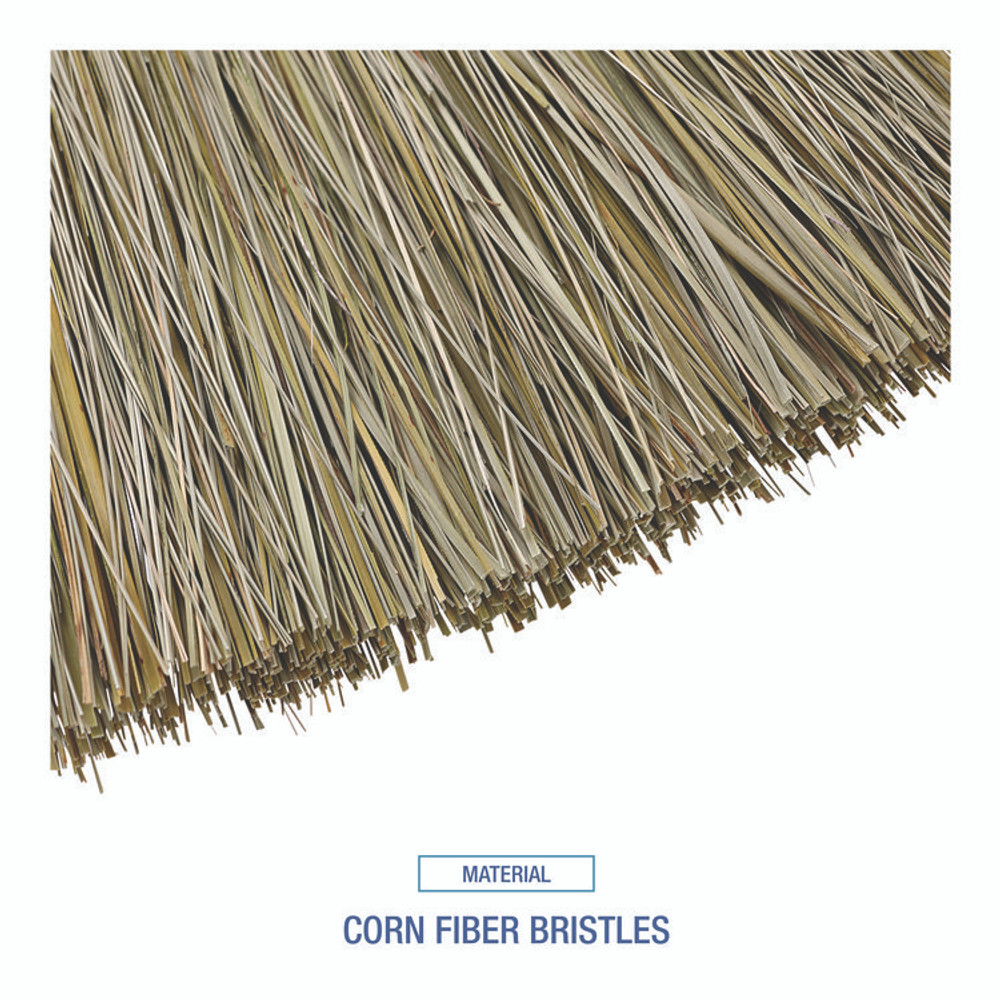 BOARDWALK BR10004 Corn/Fiber Brooms, Corn/Yucca Bristles, 53.5" Overall Length, Natural, 6/Carton