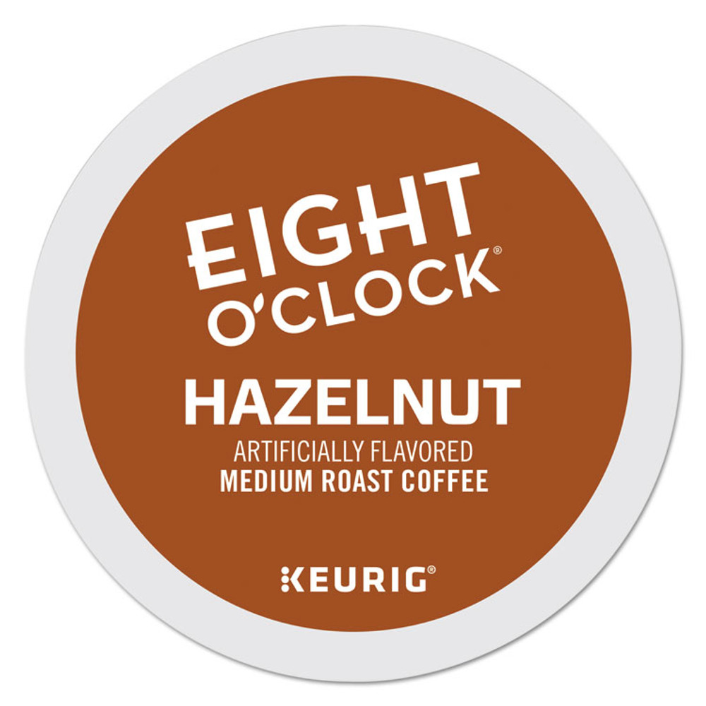 KEURIG DR PEPPER Eight O'Clock 6406 Hazelnut Coffee K-Cups, 24/Box