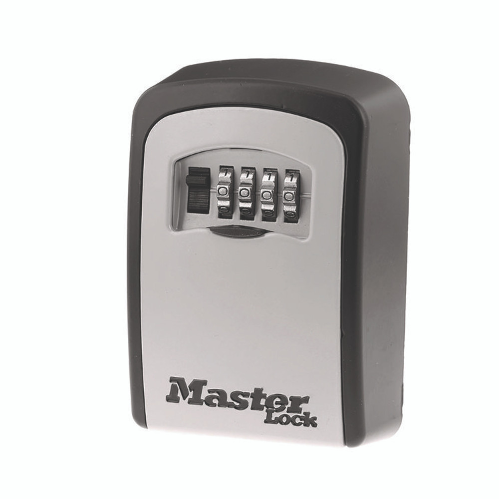MASTER LOCK COMPANY 5401D Locking Combination 5 Key Steel Box, 3.25" Wide, Black/Silver