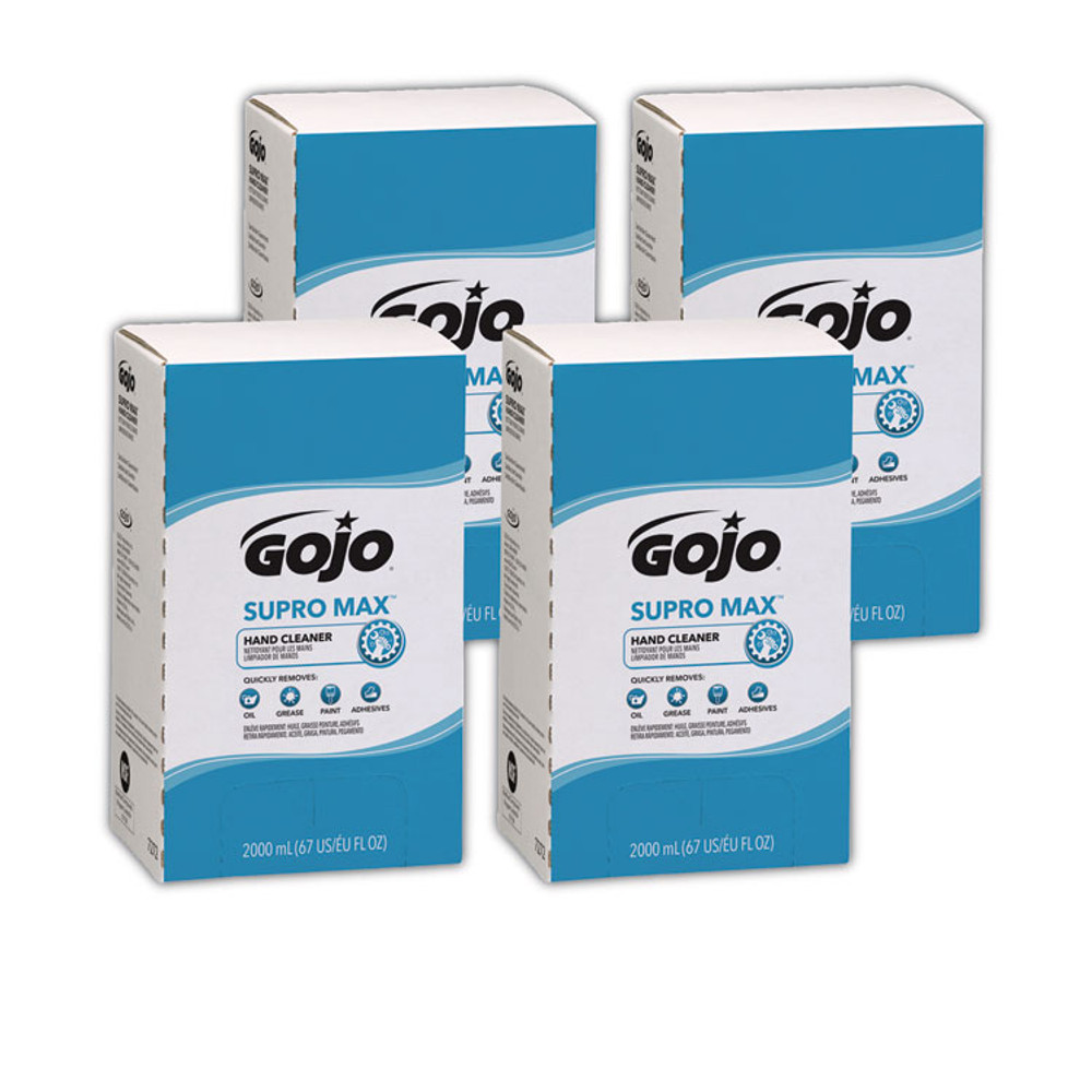 GO-JO INDUSTRIES GOJO® 727204CT SUPRO MAX Hand Cleaner Refill, Unscented, 2,000 mL, 4/Carton