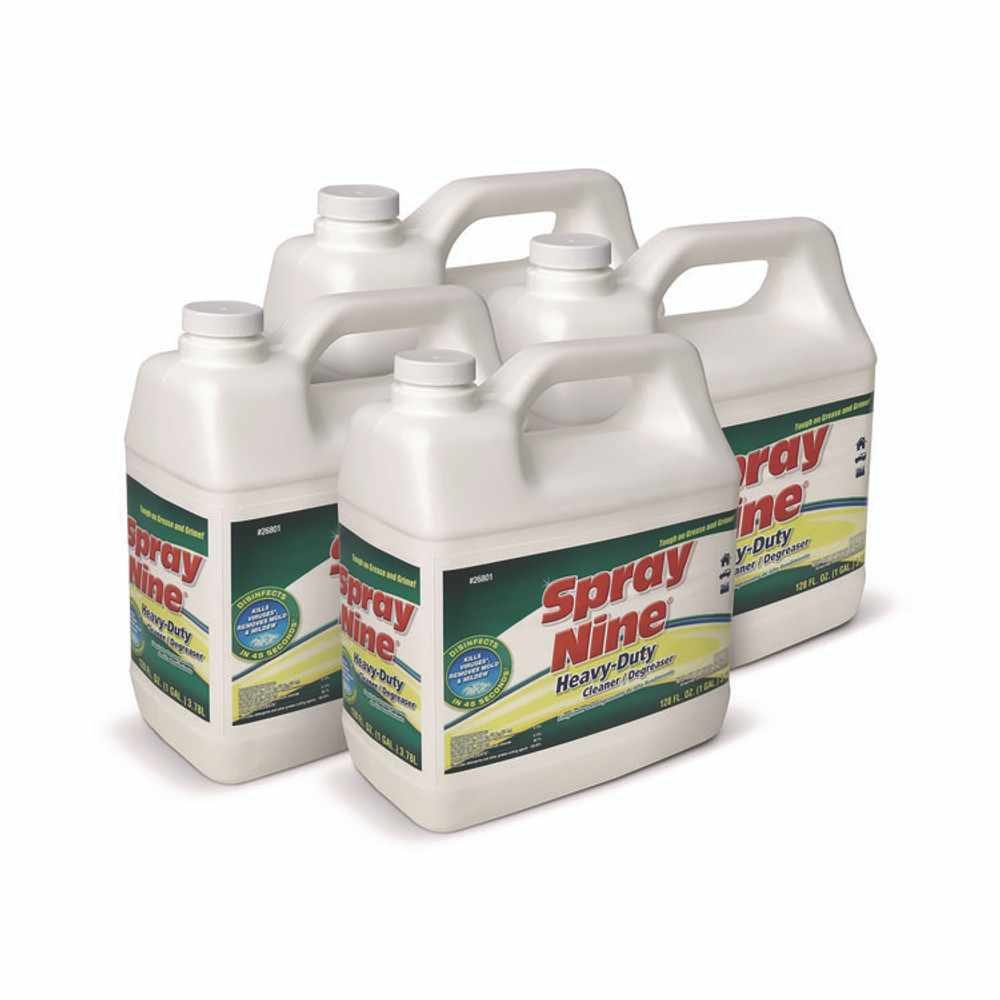 ITW PRO BRANDS Spray Nine® 268014CT Heavy Duty Cleaner/Degreaser/Disinfectant, Citrus Scent, 1 Gallon Bottle, 4/Carton