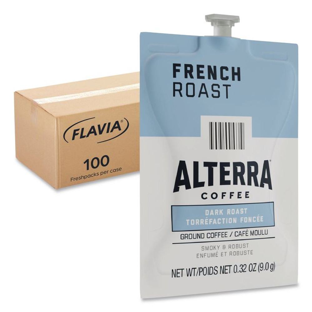 LAVAZZA FLAVIA® 48010 Alterra French Roast Coffee Freshpack, 100/Carton
