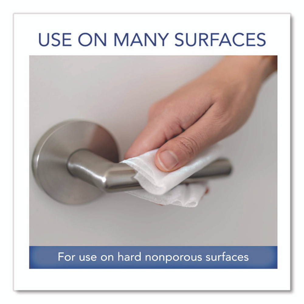 SANI PROFESSIONAL P25372 Sani-Cloth Prime Germicidal Disposable Wipes, Large, 1-Ply, 6 x 6.75, Unscented, White, 160/Canister, 12 Canisters/Carton