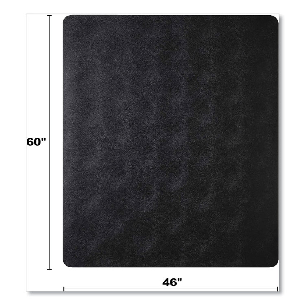 DEFLECTO CORPORATION CM11442FBCOM EconoMat Carpet Chair Mat, Rectangular, 46 x 60, Black