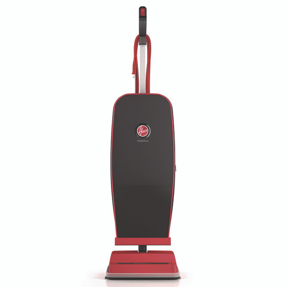 HOOVER COMPANY Commercial CH50300 Task Vac Soft Bag Lightweight Upright, 12" Cleaning Path, Black/Red