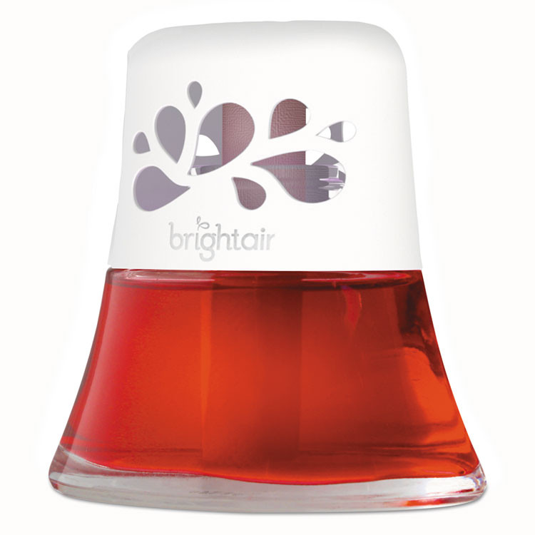 BRIGHT AIR 900022 Scented Oil Air Freshener, Macintosh Apple and Cinnamon, Red, 2.5 oz