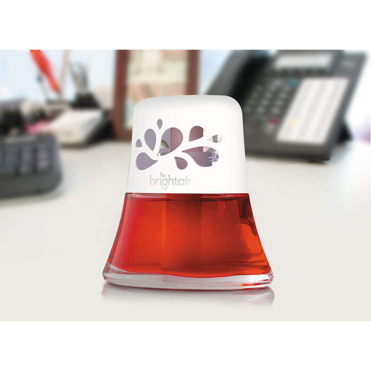 BRIGHT AIR 900022 Scented Oil Air Freshener, Macintosh Apple and Cinnamon, Red, 2.5 oz