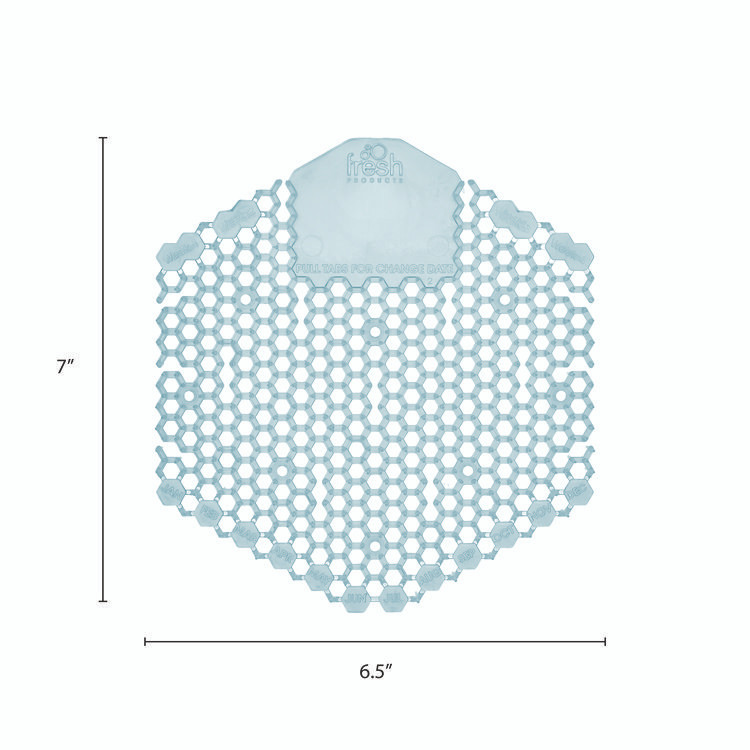 FRESH PRODUCTS 3WDS60OMIBX Wave 3D Urinal Deodorizer, Ocean Mist Scent, Blue, 10/Box