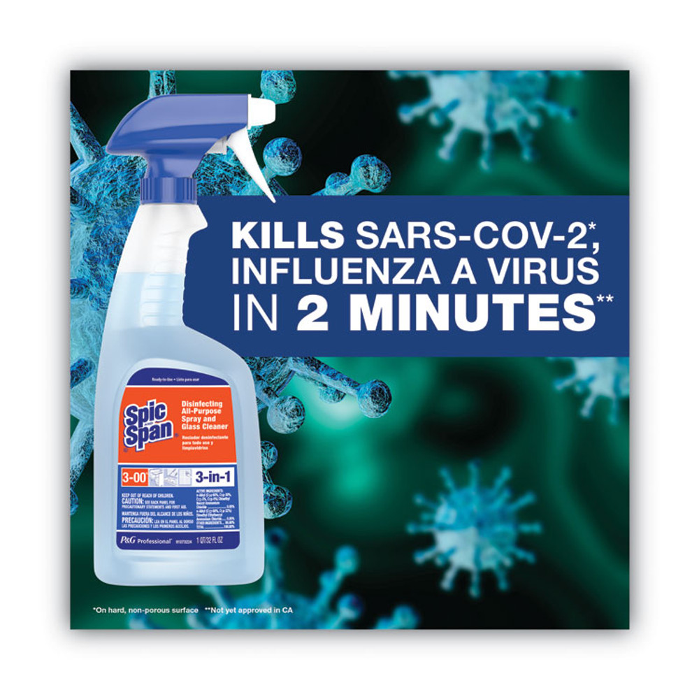 PROCTER & GAMBLE Spic and Span® 32538 Disinfecting All-Purpose Spray and Glass Cleaner, Concentrated, 1 gal, 2/Carton