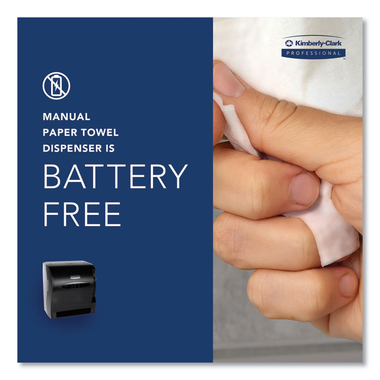 KIMBERLY-CLARK PROFESSIONAL Professional* 09765 Lev-R-Matic Roll Towel Dispenser, 13.75 x 9.25 x 11.75, Smoke