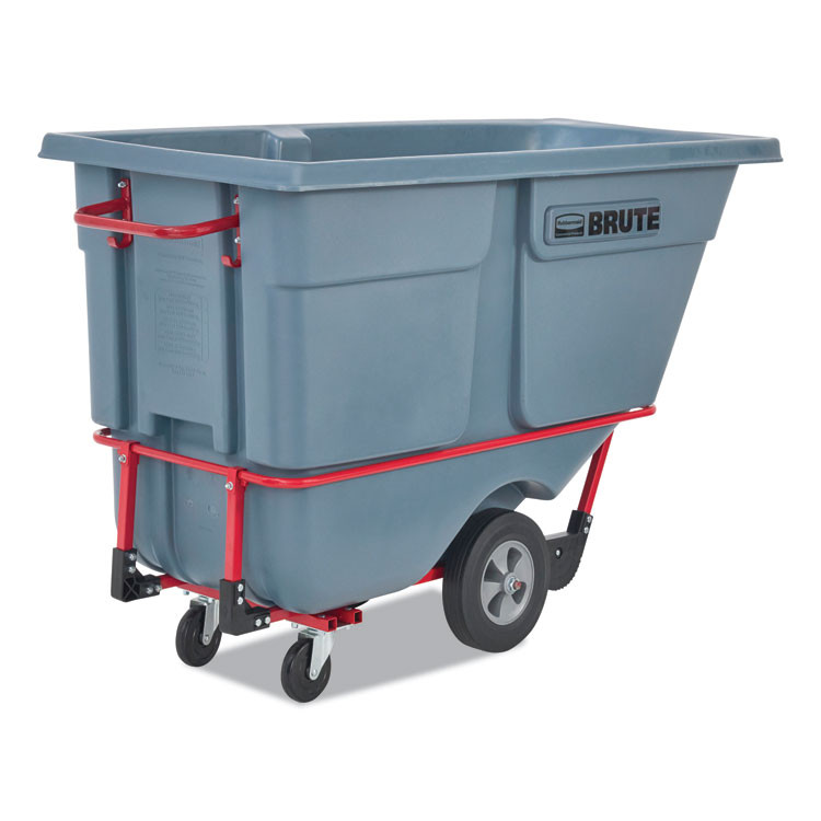 RUBBERMAID COMMERCIAL PROD. 2192462 1 cu yd BRUTE DURATILT Frame Tilt Truck, Standard Duty, 1,200 lb Capacity, Gray