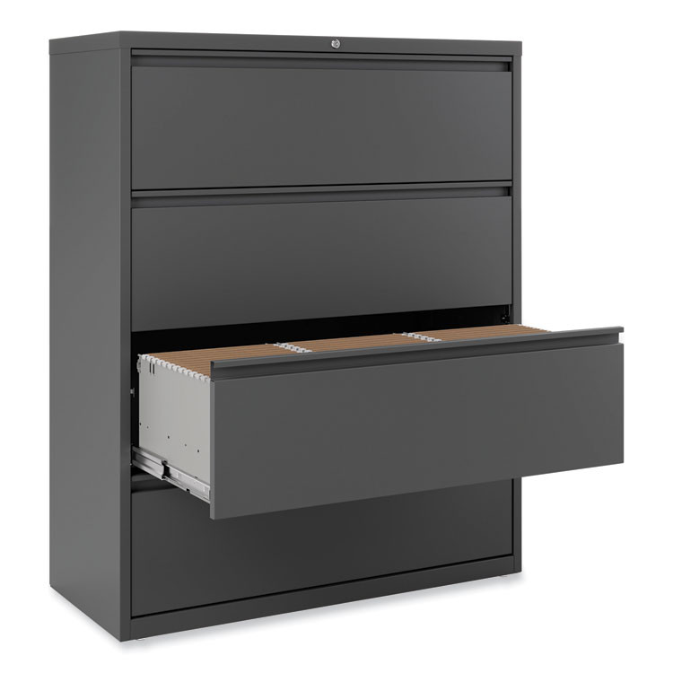 ALERA HLF4254CC Lateral File, 4 Legal/Letter/A4/A5-Size File Drawers, Charcoal, 42" x 18.63" x 52.5"