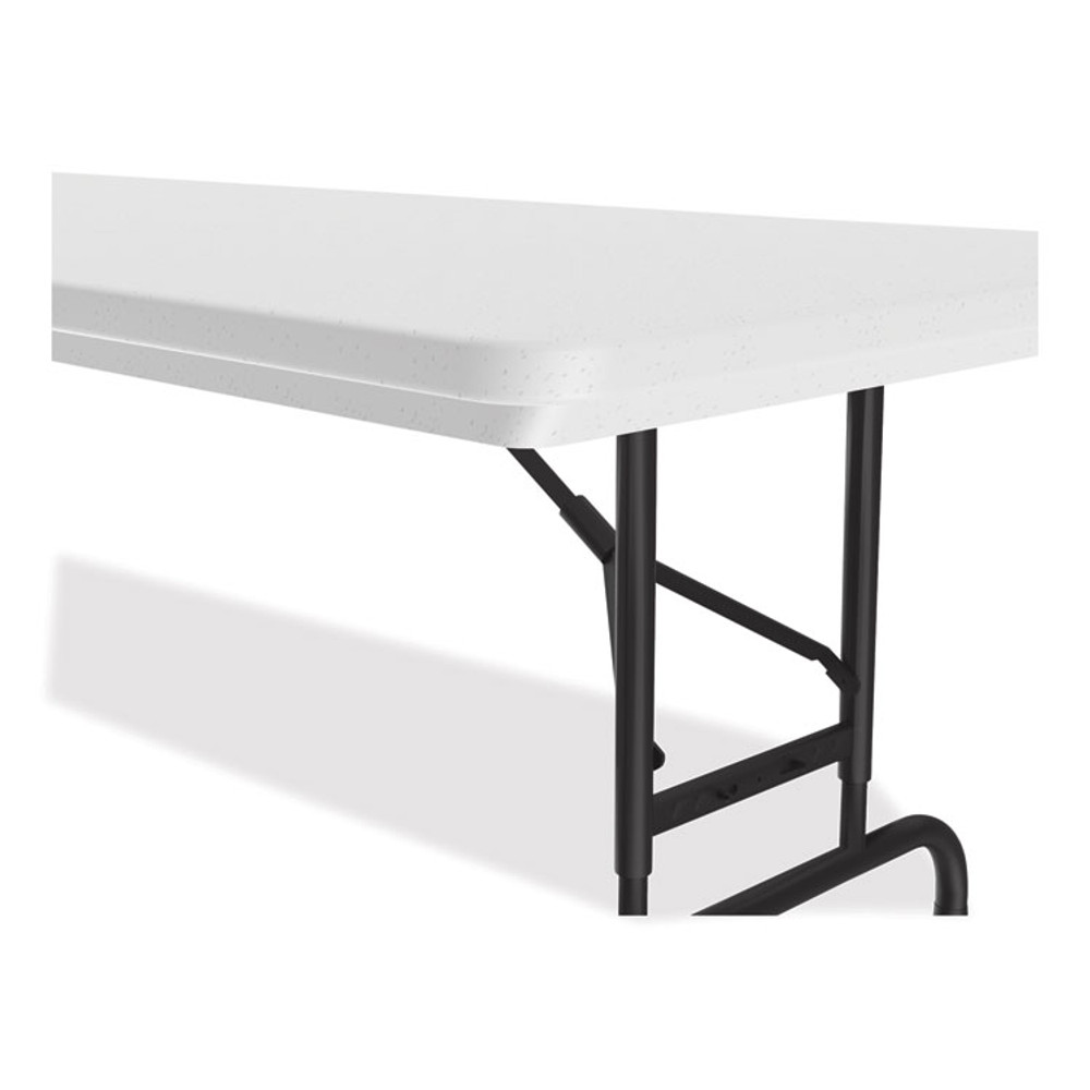 CORRELL, INC. RA3072234P Adjustable Folding Tables, Rectangular, 72" x 30" x 22" to 32", Gray Granite Top, Black Legs, 4/Pallet