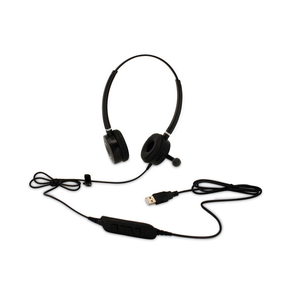 SPRACHT HSWDUSB2 HS-WD-USB-2 Binaural Over The Head Headset, Black