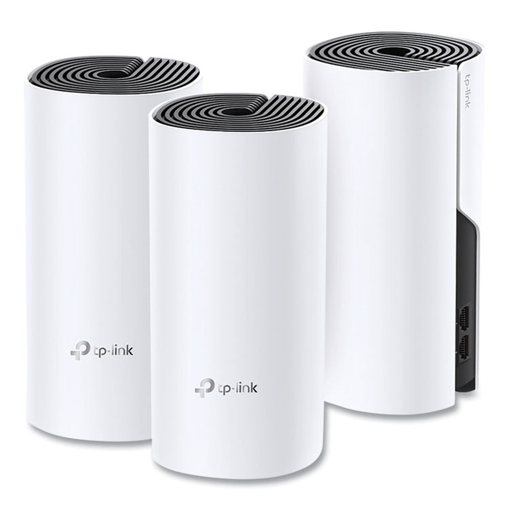 TP LINK USA TP-Link DECOM43PACK Deco M4 AC1200 Whole Home Mesh Wi-Fi System, 2 Ports, Dual-Band 2.4 GHz/5 GHz