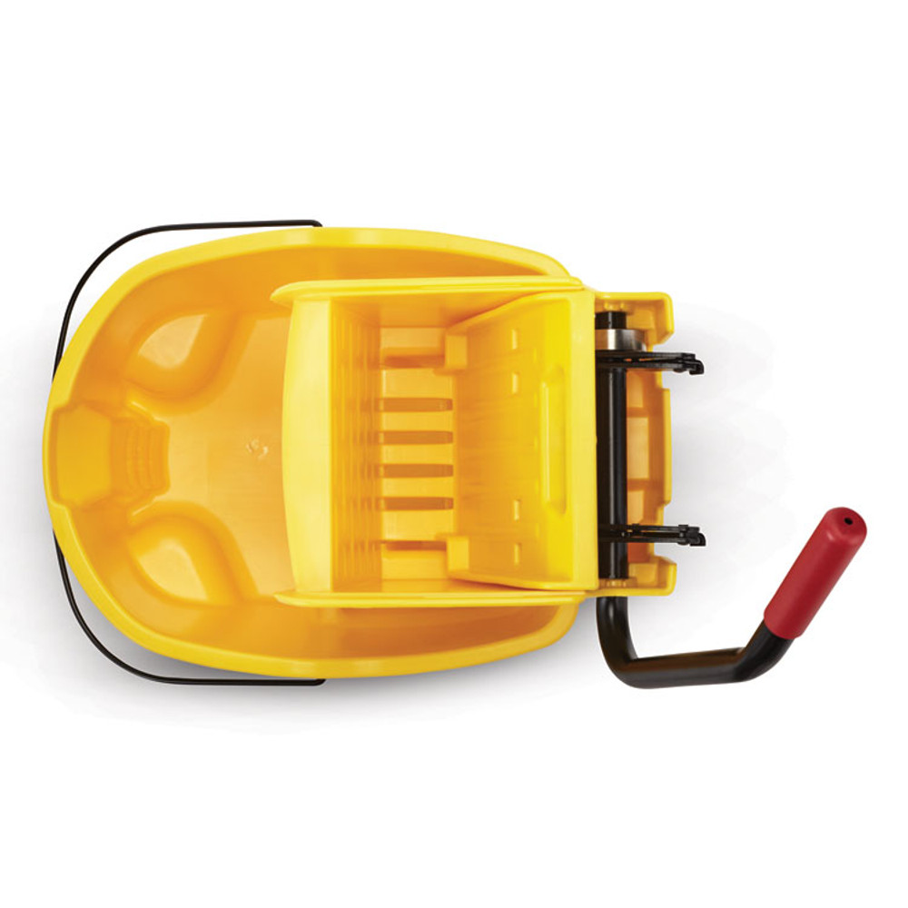 RUBBERMAID COMMERCIAL PROD. FG758088YEL WaveBrake 2.0 Bucket/Wringer Combos, Side-Press, 35 qt, Plastic, Yellow