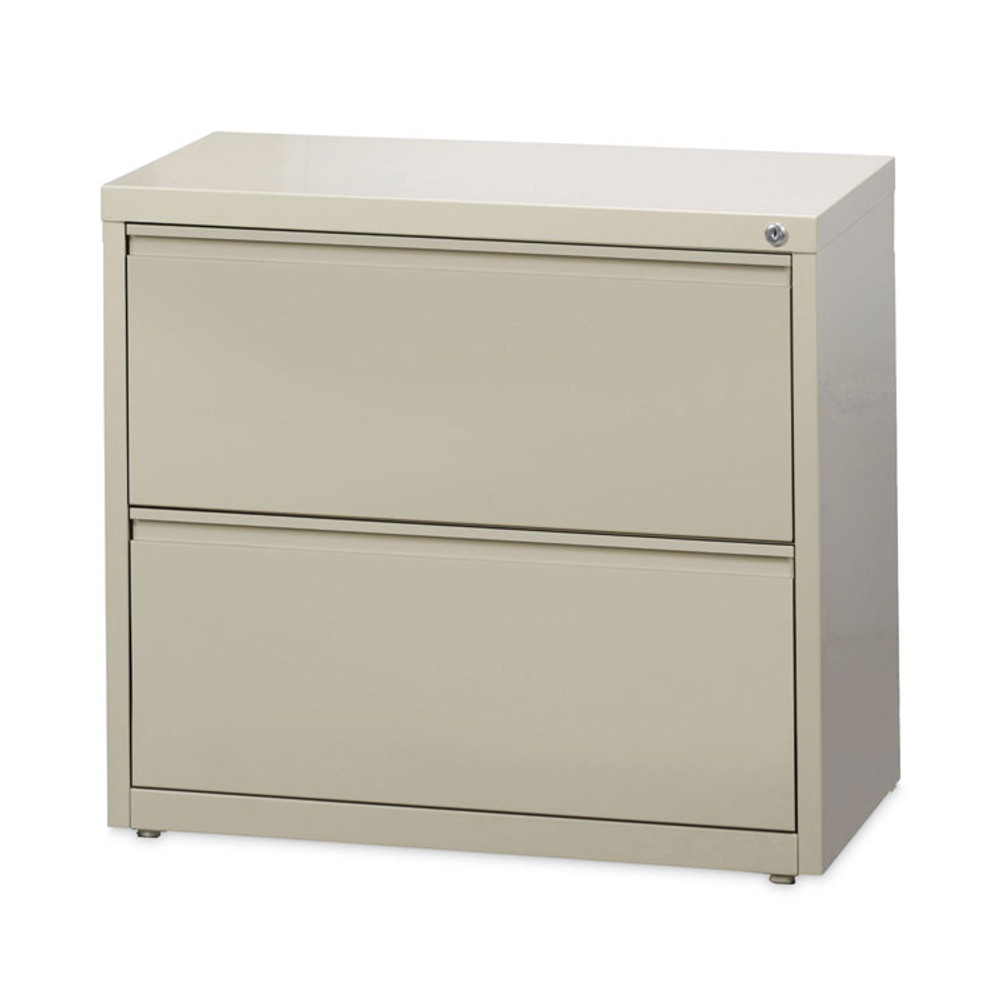 HIRSH INDUSTRIES SPACE SOLUTIONS 14970 Lateral File Cabinet, 2 Letter/Legal/A4-Size File Drawers, Putty, 30 x 18.62 x 28