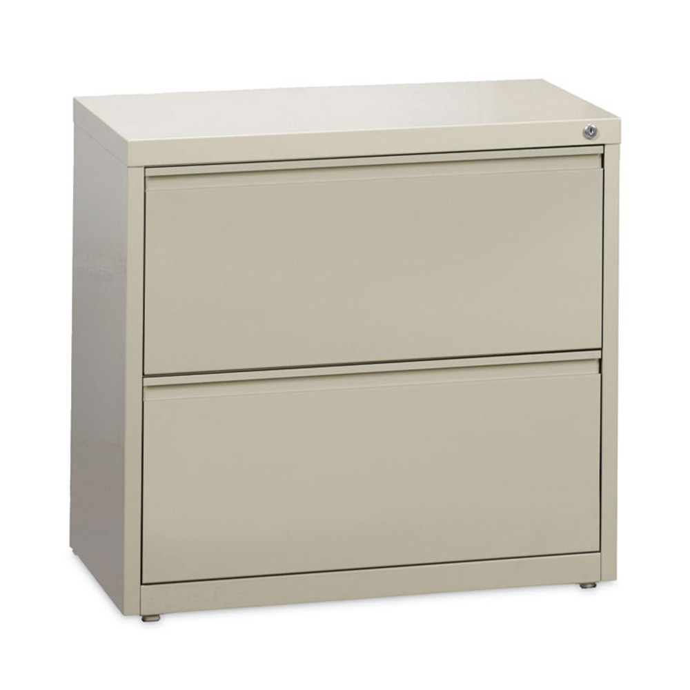 HIRSH INDUSTRIES SPACE SOLUTIONS 14970 Lateral File Cabinet, 2 Letter/Legal/A4-Size File Drawers, Putty, 30 x 18.62 x 28