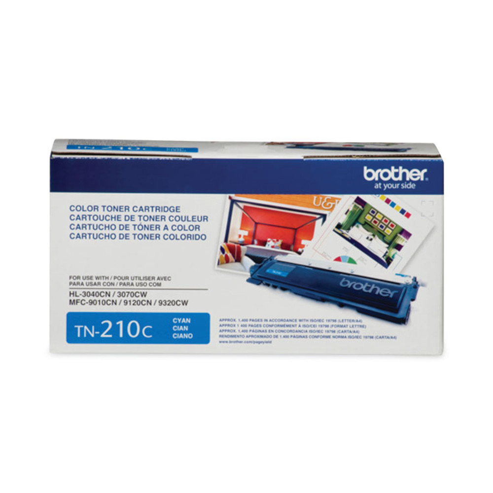 BROTHER INTL. CORP. TN210C TN210C Toner, 1,400 Page-Yield, Cyan