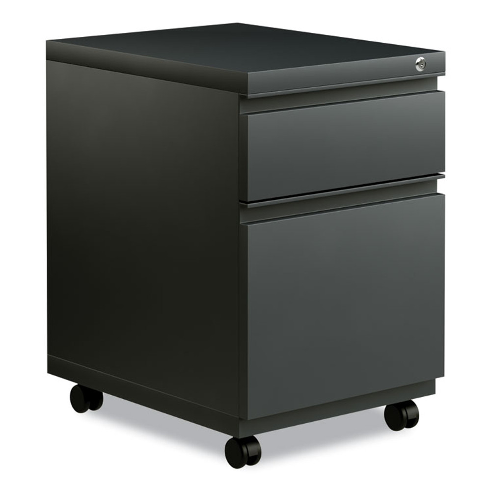 ALERA PBBFCH File Pedestal with Full-Length Pull, Left or Right, 2-Drawers: Box/File, Legal/Letter, Charcoal, 14.96" x 19.29" x 21.65"