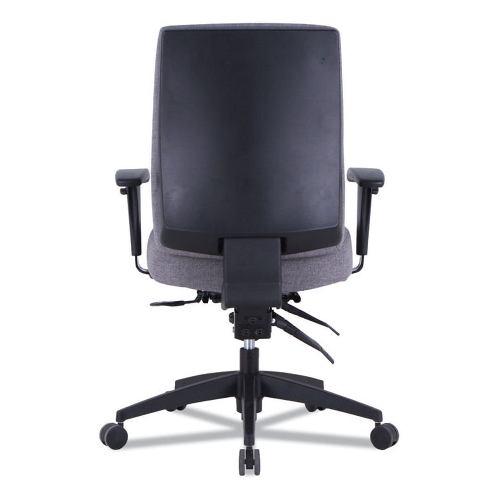 ALERA HPT4241 Alera Wrigley Series 24/7 High Performance Mid-Back Multifunction Task Chair, Supports Up to 275 lb, Gray, Black Base