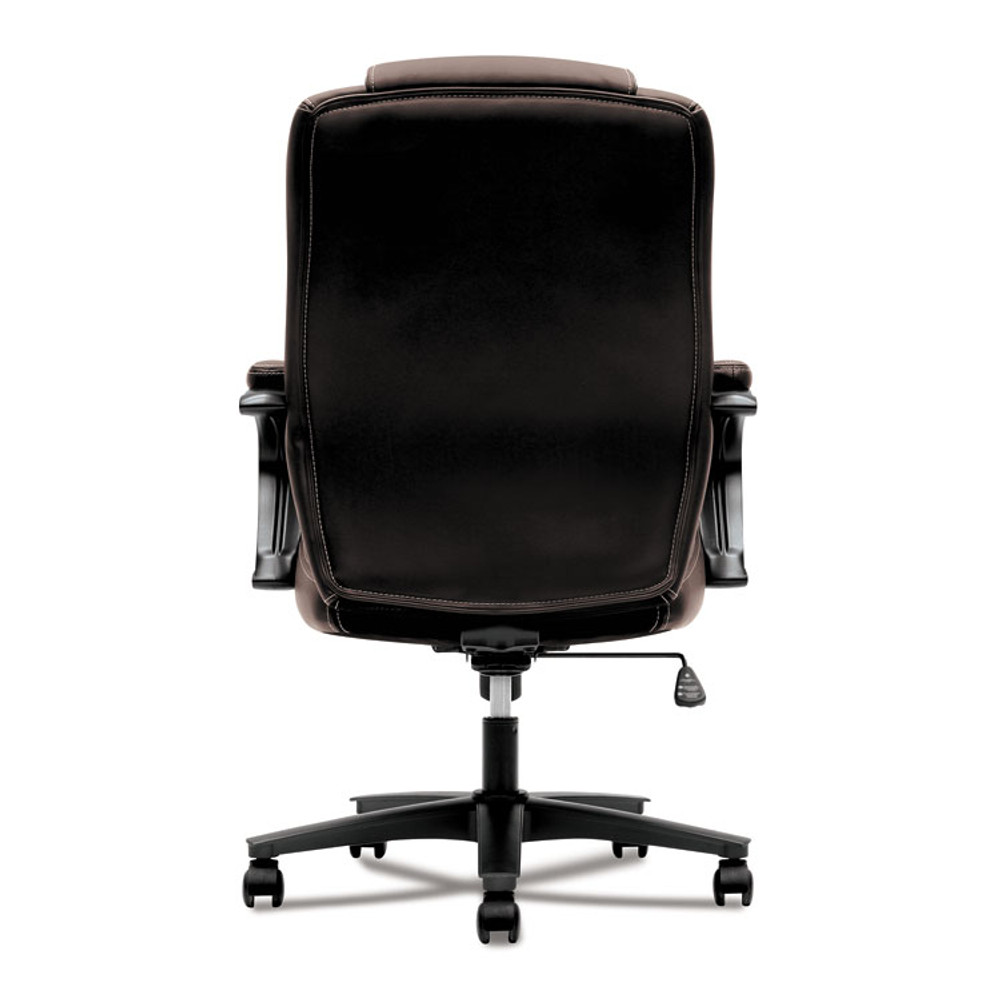 HON COMPANY VL402EN45 HVL402 Series Executive High-Back Chair, Supports Up to 250 lb, 17" to 21" Seat Height, Brown Seat/Back, Black Base