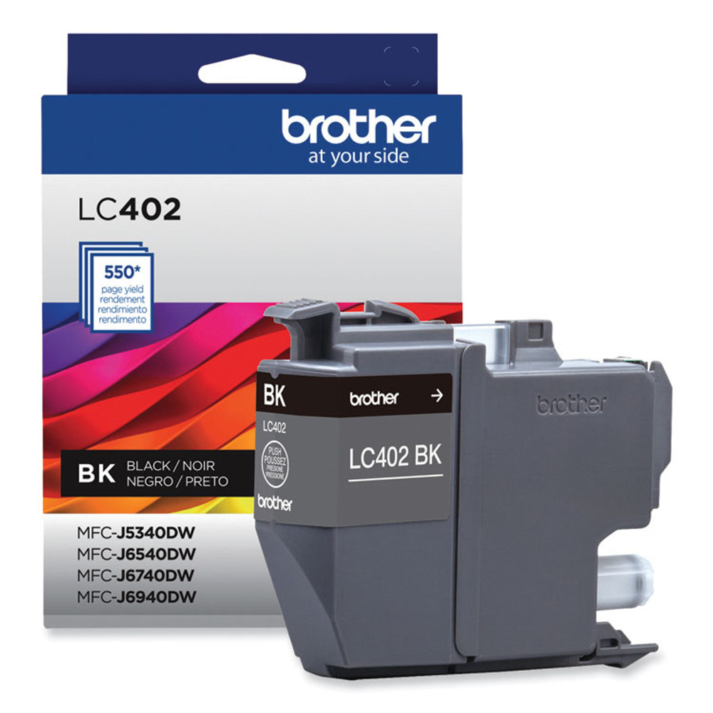 BROTHER INTL. CORP. LC402BKS LC402BKS Ink, 550 Page-Yield, Black