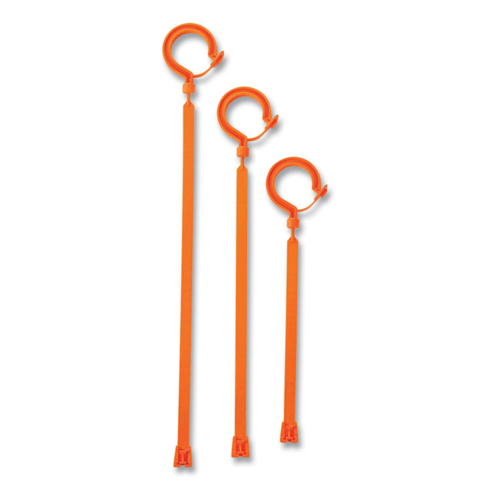 TENACIOUS HOLDINGS, INC. ergodyne® 33402 Squids 3540 Large Locking Hook, Short, Nylon, Orange, 44 lb Capacity