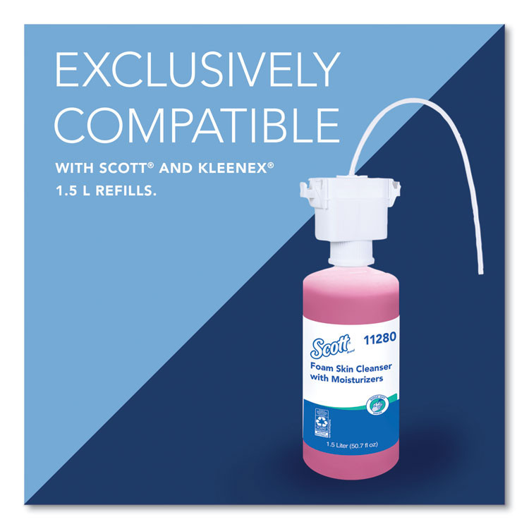 KIMBERLY-CLARK PROFESSIONAL Professional* 47604 Touchless Counter Mount Skin Care Dispenser, 1.5 L, 2.12 x 4.25 x 5.56, Chrome