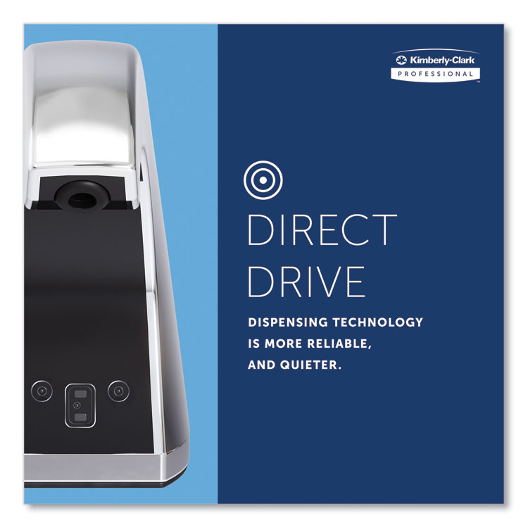 KIMBERLY-CLARK PROFESSIONAL Professional* 47604 Touchless Counter Mount Skin Care Dispenser, 1.5 L, 2.12 x 4.25 x 5.56, Chrome