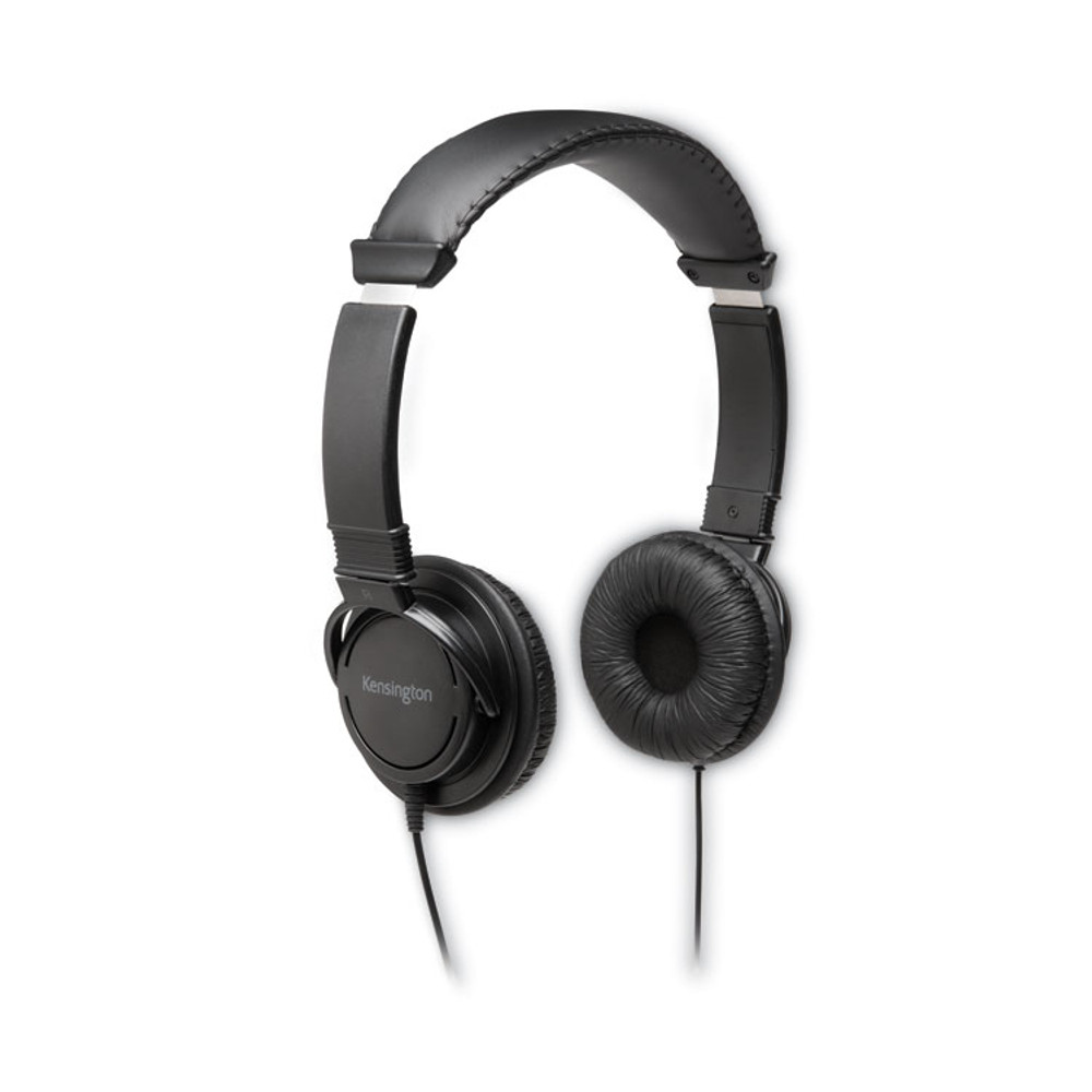 KENSINGTON K97600WW Hi-Fi Headphones, 6 ft Cord, Black