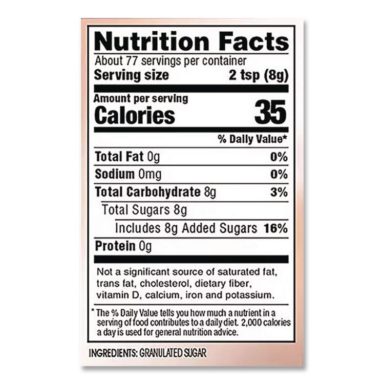 SUGAR FOODS CORPORATION N'Joy 94205 Pure Sugar Cane, 20 oz Canister, 3/Pack