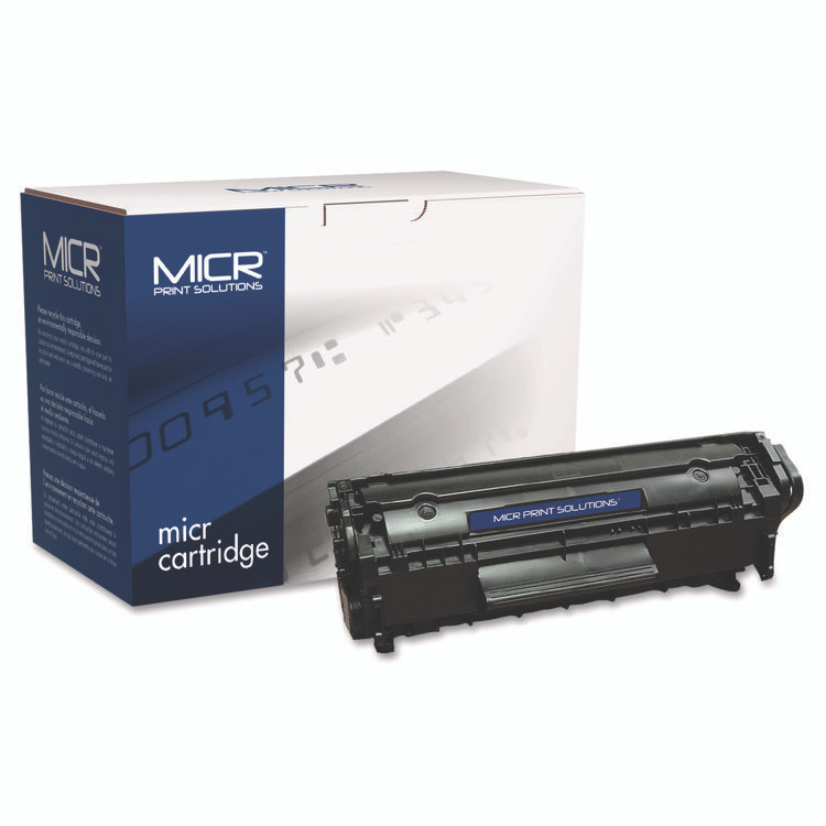 MICROMICR CORPORATION Print Solutions 12AM Compatible Q2612A(M) (12AM) MICR Toner, 2,000 Page-Yield, Black