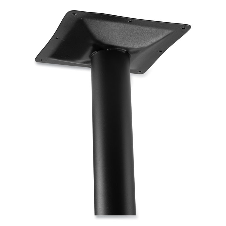 NATIONAL PUBLIC SEATING NPS® CT33636RD1MY Cafe Table, 36w x 36d x 30h, Square Top/Round Base, Mahogany Top, Black Base