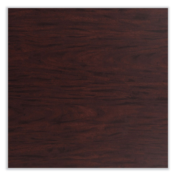 NATIONAL PUBLIC SEATING NPS® CT33636RD1MY Cafe Table, 36w x 36d x 30h, Square Top/Round Base, Mahogany Top, Black Base