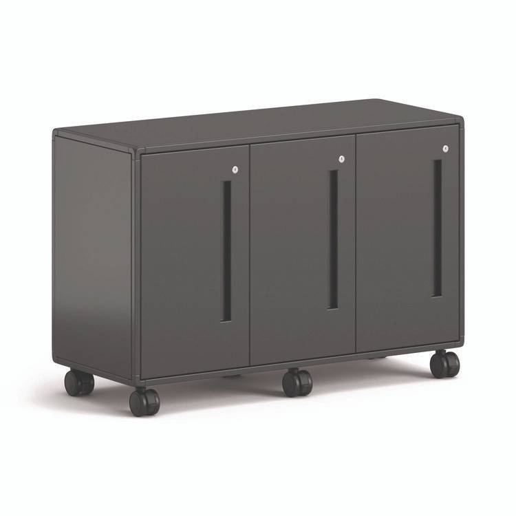 HON COMPANY EST2H3WNSSNA Class-ifi Tote Storage Cabinet, Three-Wide, 46.63" x 18.75" x 31.38", Charcoal Gray