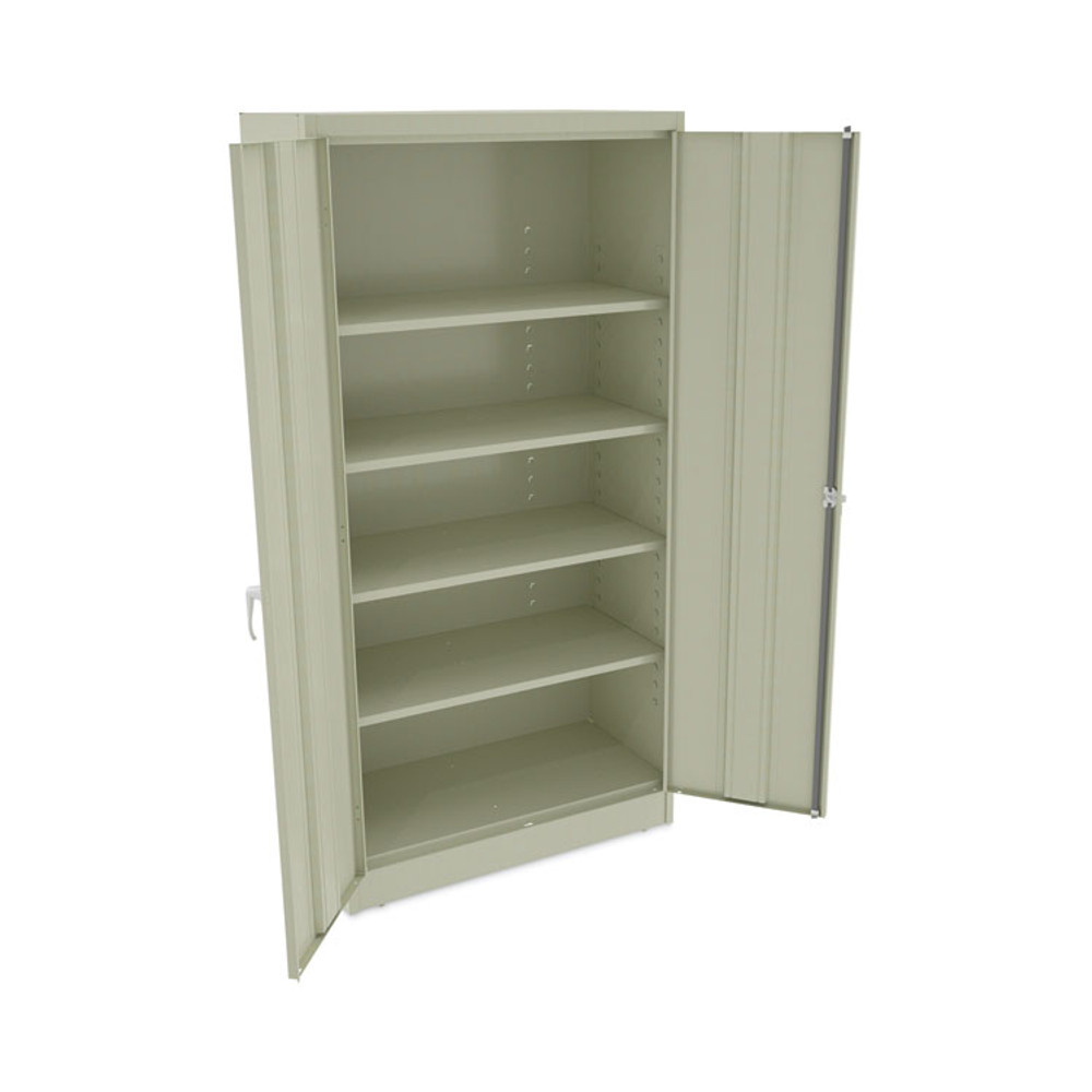 ALERA CM7218PY Assembled 72" High Heavy-Duty Welded Storage Cabinet, Four Adjustable Shelves, 36w x 18d, Putty