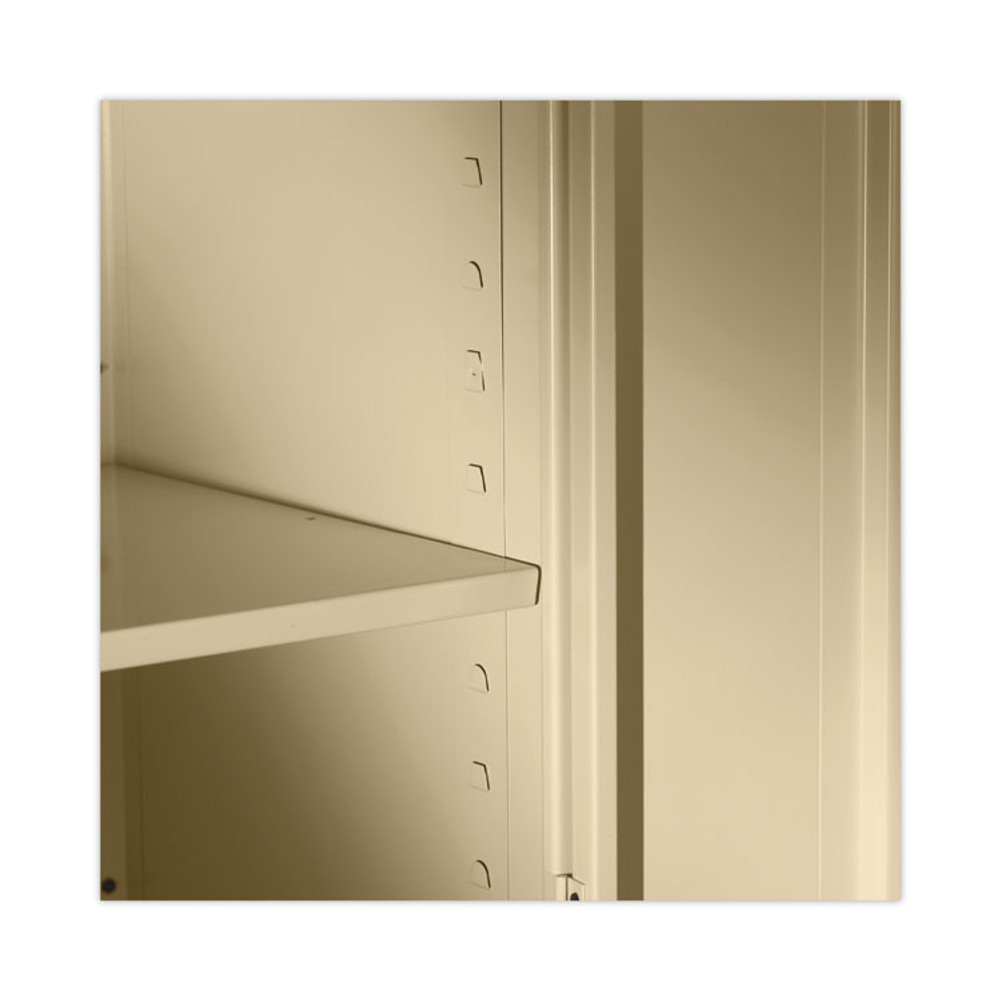 ALERA CM7218PY Assembled 72" High Heavy-Duty Welded Storage Cabinet, Four Adjustable Shelves, 36w x 18d, Putty