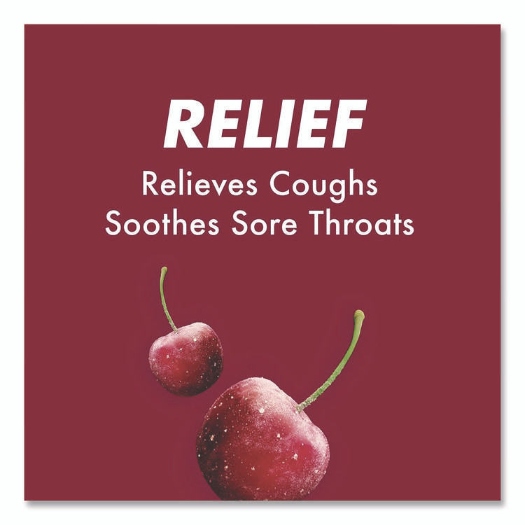 MONDELEZ INTERNATIONAL HALLS 621825221OWN Relief Menthol Cough Suppressant - Oral Anesthetic, Cherry, 30/Pack