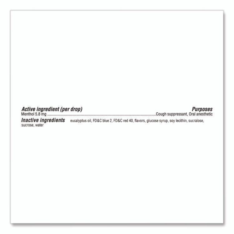 MONDELEZ INTERNATIONAL HALLS 621825221OWN Relief Menthol Cough Suppressant - Oral Anesthetic, Cherry, 30/Pack