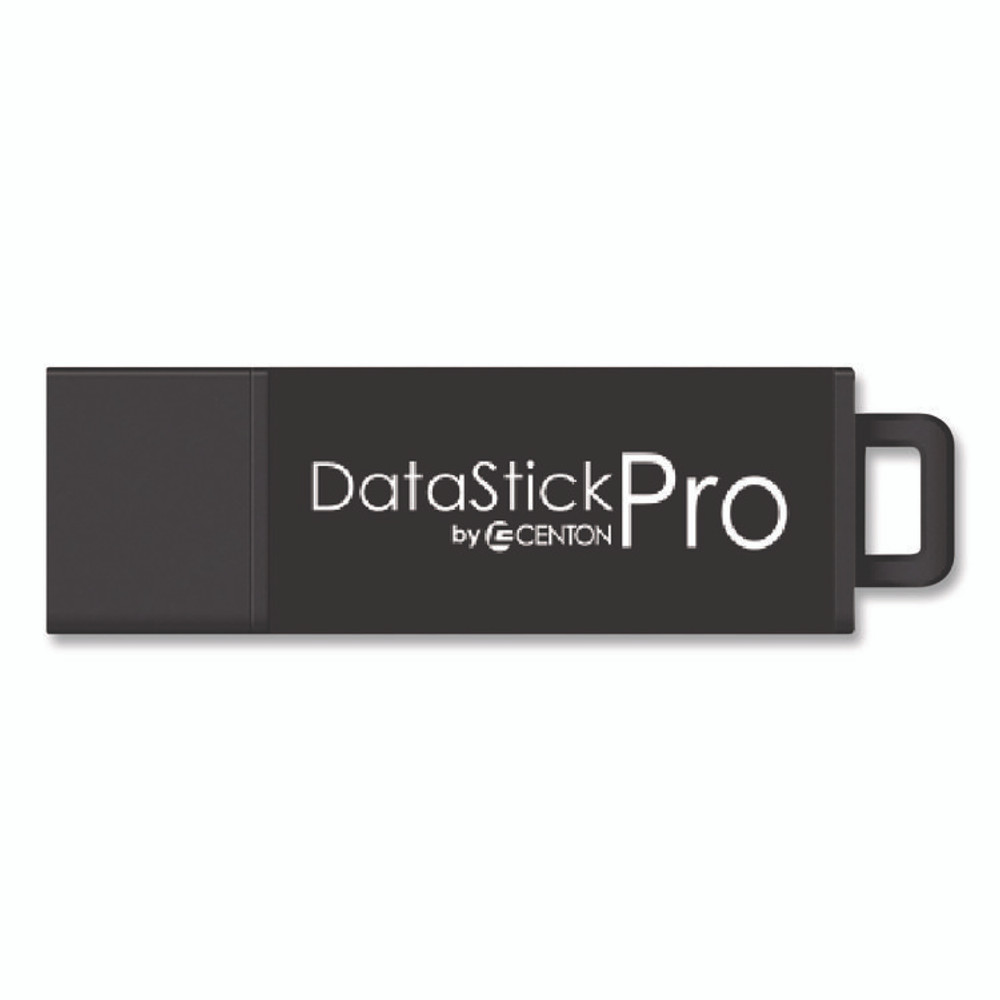 CENTON ELECTRONICS INC. S1U3P664G10B DataStick Pro USB 3.2 Type A Flash Drive, 64 GB, Black, 10/Pack
