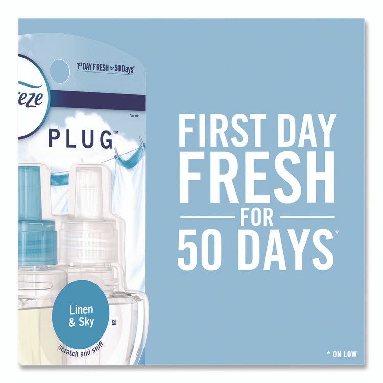 PROCTER & GAMBLE Febreze® 90121 PLUG Air Freshener Warmer Start Kit, Clear/White