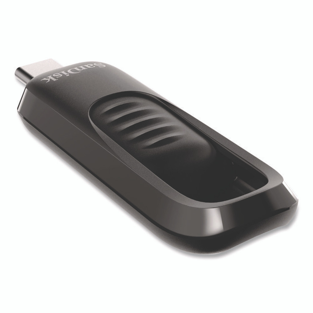 SANDISK CORPORATION SDCZ480256GA Ultra Slider USB 3.2 Type C Flash Drive, 256 GB, Black