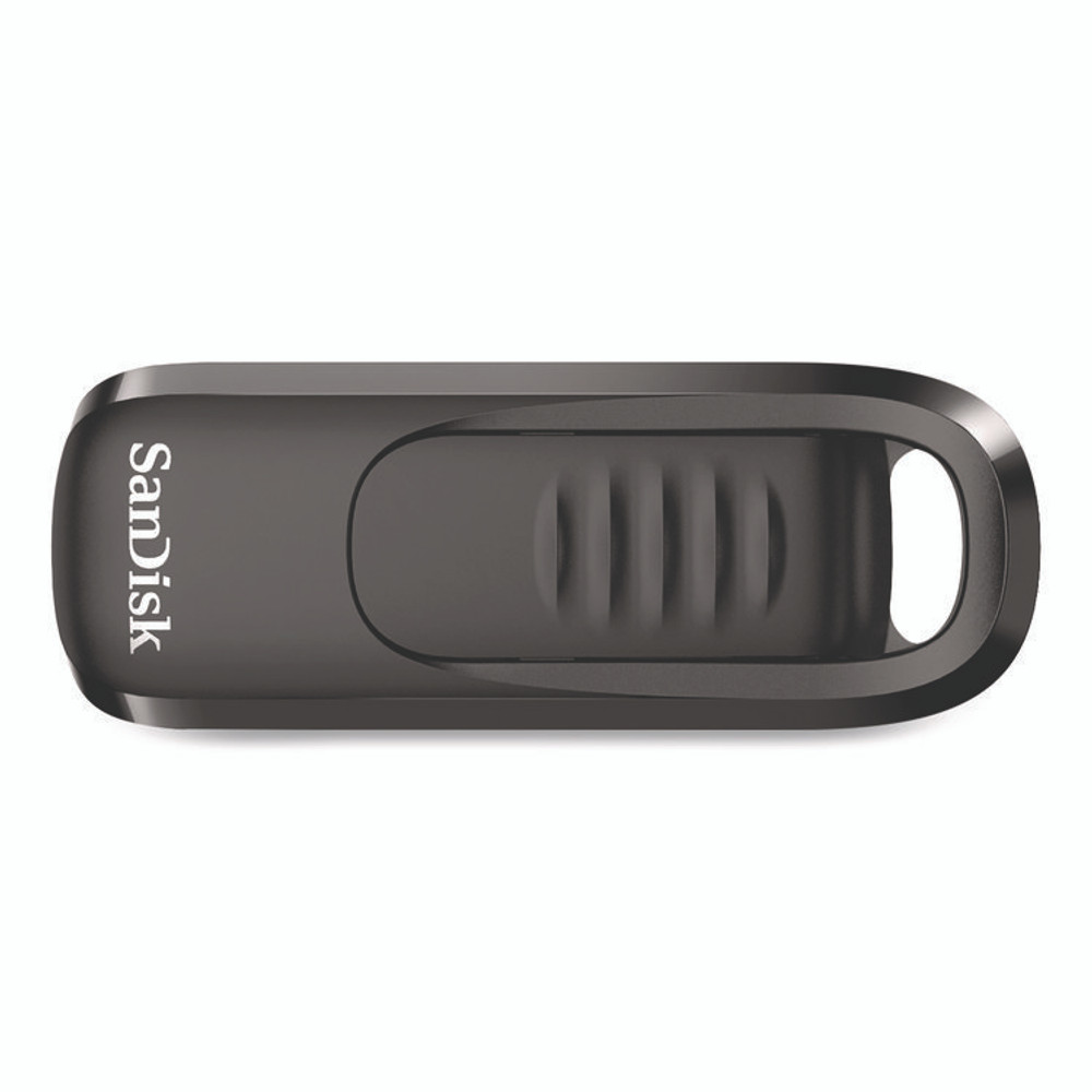 SANDISK CORPORATION SDCZ480256GA Ultra Slider USB 3.2 Type C Flash Drive, 256 GB, Black